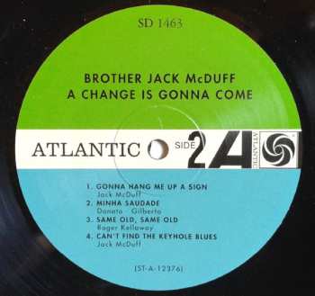 LP Brother Jack McDuff: A Change Is Gonna Come