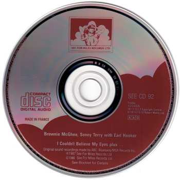 CD Sonny Terry: I Couldn't Believe My Eyes Plus...
