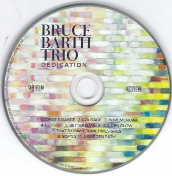CD Bruce Barth Trio: Dedication
