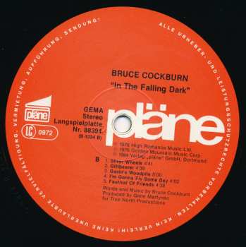 LP Bruce Cockburn: In The Falling Dark