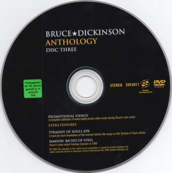 3DVD Bruce Dickinson: Anthology