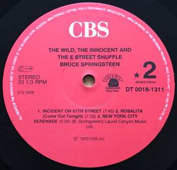LP Bruce Springsteen: The Wild, The Innocent &  The E Street Shuffle (DIREKT)