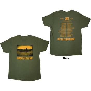 Merch Bruce Springsteen: Bruce Springsteen Unisex T-shirt: Tour '23 Sepia Car (back Print & Ex-tour) (x-large) XL