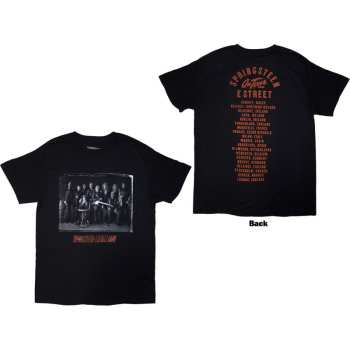 Merch Bruce Springsteen: Bruce Springsteen Unisex T-shirt: Tour '24 E-street Photo (black) (back Print & Ex-tour) (small) S