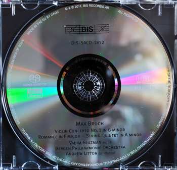 SACD Max Bruch: Violin Concerto · Romance · String Quintet In A Minor