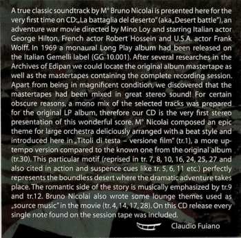 CD Bruno Nicolai: La Battaglia Del Deserto (Original Motion Picture Soundtrack In Full Stereo) LTD