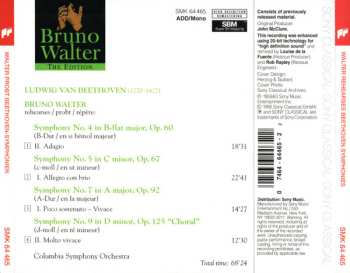 CD Ludwig van Beethoven: Bruno Walter Rehearses Beethoven Symphonies Nos. 4, 5, 7 & 9