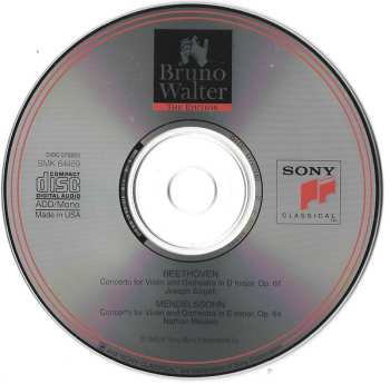 CD Ludwig van Beethoven: Violin Concertos