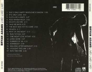 CD Bryan Adams: Live! Live! Live!
