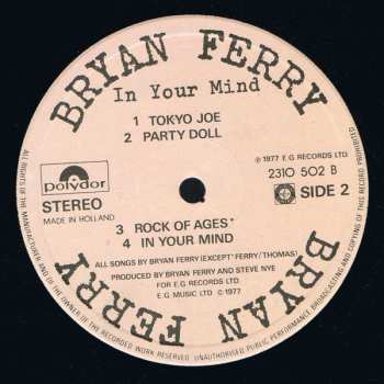 LP Bryan Ferry: In Your Mind