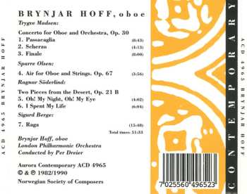 CD Carl Gustav Sparre Olsen: Contemporary Norwegian Music for Oboe