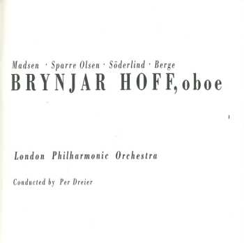 CD Carl Gustav Sparre Olsen: Contemporary Norwegian Music for Oboe