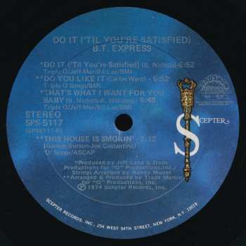 LP B.T. Express: Do It ('Til You're Satisfied)