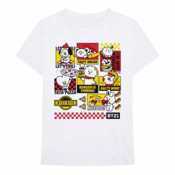 Merch Bt21: Tričko Bite Fast Food  S
