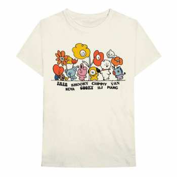Merch Bt21: Tričko Hippie Flowers  S