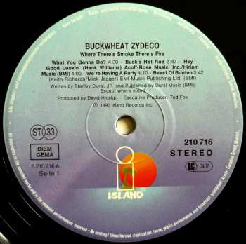 LP Buckwheat Zydeco: Where There's Smoke There's Fire