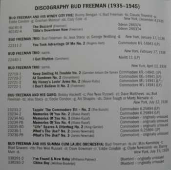CD Bud Freeman: The Alternative Takes In Chronological Order (1935 - 1945)