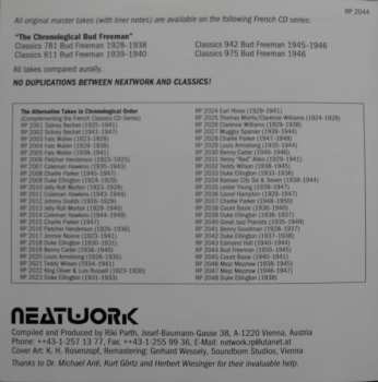 CD Bud Freeman: The Alternative Takes In Chronological Order (1935 - 1945)