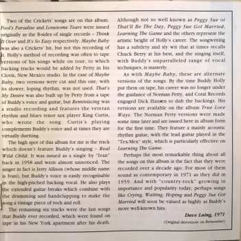 CD Buddy Holly: That'll Be The Day / Remember