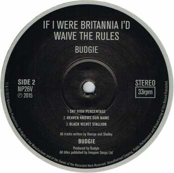 LP Budgie: If I Were Brittania I'd Waive The Rules