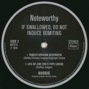LP Budgie: If Swallowed, Do Not Induce Vomiting