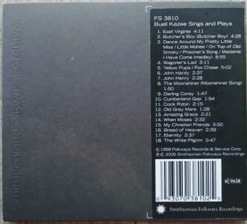 CD Buell Kazee: Sings & Plays