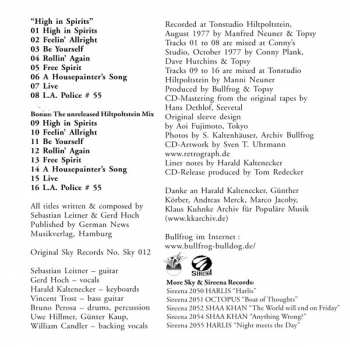 CD Bullfrog: High In Spirits