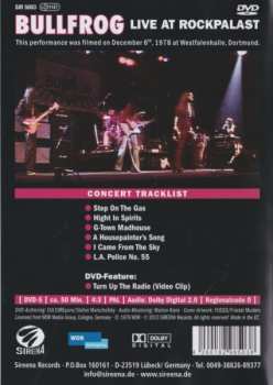 DVD Bullfrog: Live At Rockpalast