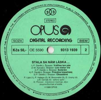 LP Burčiak: Stala Sa Nám Láska...