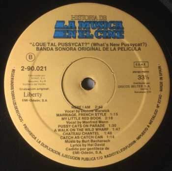 LP Burt Bacharach: ¿Qué Tal Pussycat? (What's New Pussycat?)