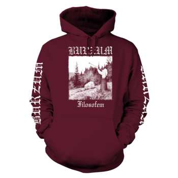 Merch Burzum: Mikina S Kapucňou Filosofem 2 (maroon)