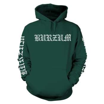 Merch Burzum: Mikina S Kapucňou Filosofem Logo Burzum 2018 (green)