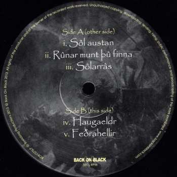 2LP Burzum: Sôl austan, Mâni vestan