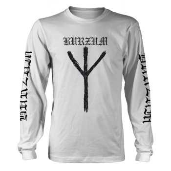 Merch Burzum: Tričko s dlhým rukávom Rune (white)