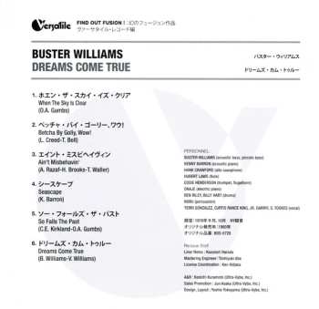 CD Buster Williams: Dreams Come True LTD