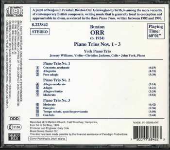 CD Buxton Orr: Piano Trios Nos.1-3
