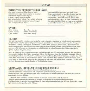 CD The Choir Of Christ Church Cathedral: Mass For Three Voices With The Propers For The Nativity