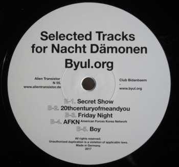 LP Byul.org: Selected Tracks For Nacht Dämonen