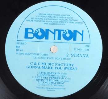 LP C + C Music Factory: Gonna Make You Sweat
