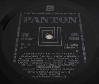 LP Ľudová Hudba Eugena Farkaša: Slovenské Ľudové Piesne = Slovak Folk Songs