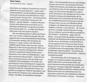 CD Gautier Capuçon: Le Carnaval Des Animaux - Septuor - Fantaisie