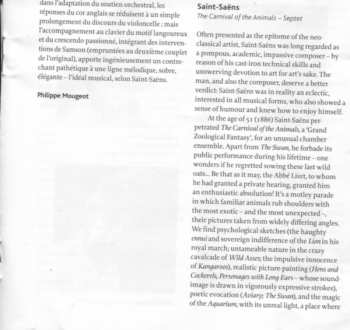 CD Gautier Capuçon: Le Carnaval Des Animaux - Septuor - Fantaisie