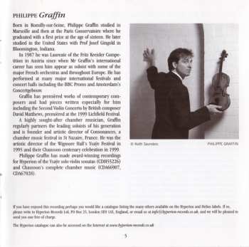 CD Camille Saint-Saëns: The Three Violin Concertos
