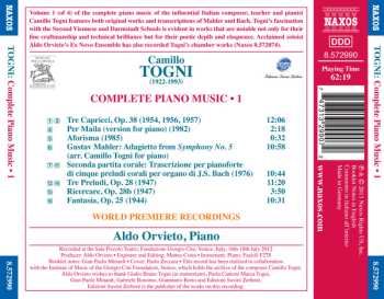 CD Aldo Orvieto: Complete Piano Music 1