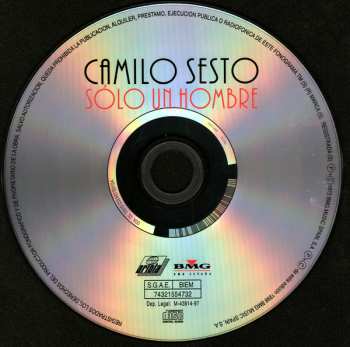 CD Camilo Sesto: Sólo Un Hombre