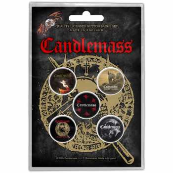 Merch Candlemass: Súprava Odznakov The Door To Doom