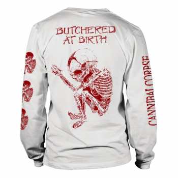 Merch Cannibal Corpse: Tričko S Dlouhým Rukávem Butchered At Birth (white) S