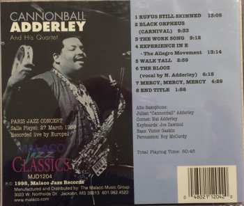 CD The Cannonball Adderley Quintet: Paris Jazz Concert Salle Pleyel: 27 March 1969