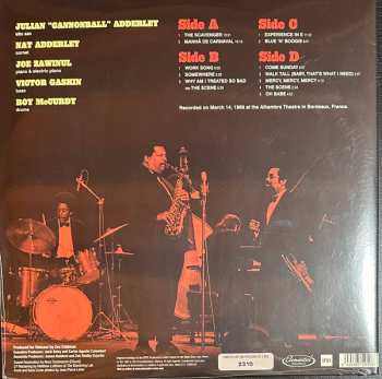 2LP Cannonball Adderley: Burnin' In Bordeaux: Live in France 1969 DLX | LTD | NUM