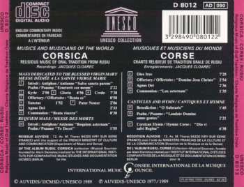 CD Cantarini Di Rusiu: Corsica - Religious Music Of Oral Tradition = Corse - Chants Religieux De Tradition Orale